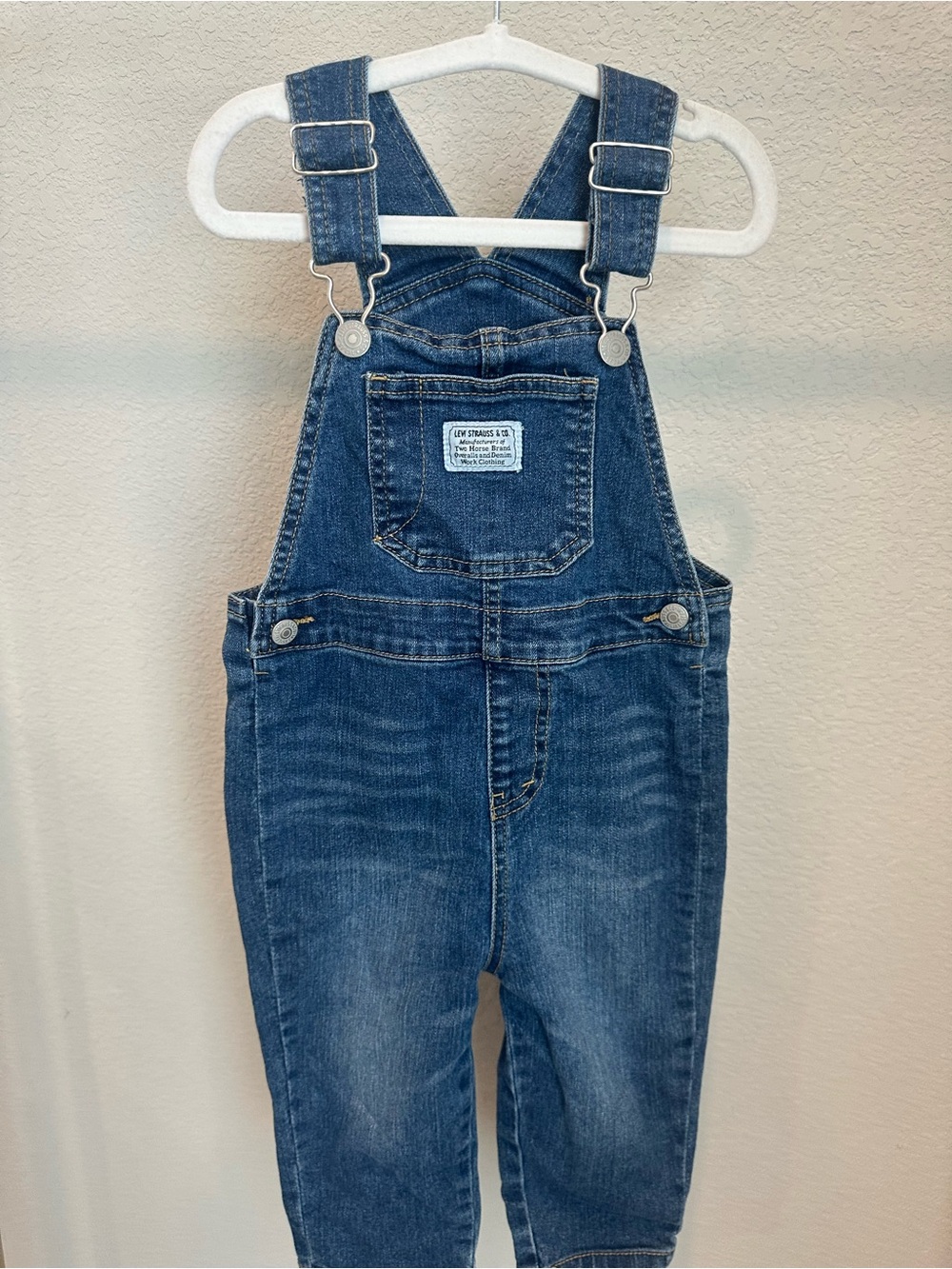Vintage Levi's Dark Blue Denim Kids One-Piece Overalls